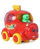 Kids Fun Toys Battery Operated 3D Lights Entertaining Music Apple Shaped Moving Toy Car - Red