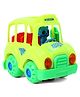 KIDS FUN Toys Battery Operated School Bus Toy with Moving Wheel Light & Sound - Green
