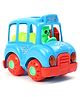 KIDS FUN Toys Battery Operated School Bus Toy with Moving Wheel Light & Sound - Blue