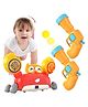 Azhari Kids Crab Toy, Aerodynamic Soft Bullet Shootings Electric Crab, Cute Interactive Toy For Babies Sensory Induction, Children's Prone Time Toy