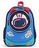 KIDLINGSS Space Theme Detailed Front Pocket Backpack - Blue & Red