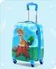 Babyhug Kid's Small 1 Day Trip Trolley Bag Loin Print Blue -18 Inches