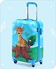 Babyhug Kid's Small 1 Day Trip Trolley Bag Loin Print Blue -20 Inches