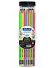 Doms Neon Rubber Tipped Pencil Jar- 30 Pieces