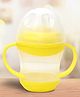Kidbea Baby Sippy Cup Learning Sipper Feeding Bottle & Twin Handles - Yellow (160 ml)