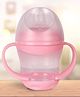 Kidbea Baby Sippy Cup Learning Sipper Feeding Bottle & Twin Handles - Pink (160 ml)