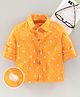 JAV Creations Full Sleeves Bandhani Printed Shirt - Yellow