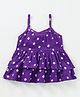 JAV Creations Sleeveless Bandhani Printed Top - Purple