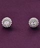 KAI JEWEL - Classic Solitaire Silver Stud Earrings - Silver