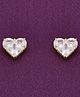 KAI JEWEL - Minimalistic Fushion Hearts Sterling Silver Gold Earrings - Gold