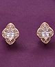 KAI JEWEL - Blissful Sterling Silver Rose Gold Studs Earrings - Rose Gold