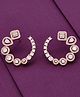 KAI JEWEL - Stylish Coiled Statement Stud Sterling Silver Rose Gold Earrings - Rose Gold