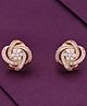 Kai Jewel - Royal Knot Statement Sterling Silver Rose Gold Earrings - Rose Gold