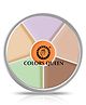 Colors Queen Light Weight Multi-Purpose Matte Concealer Color Corrector Palette 02- 42 g