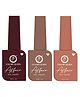 Colors Queen Affair Nail Polish  Mulberry Maven, Mellow Coral & Latte Set of 3 -13 ml Each