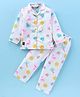 Enfance Core Full Sleeves Sun & Ice Candy Printed Night Suit - White