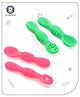 Aditi toys Silicone Baby Spoons. Baby Traning Spoon, Gum Friendly, Food Grade, BPA Free for Infant Boys & Girls (Pack of 4) Color As Per Availability