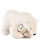 Wild Republic Mom & Baby Polar Bear Soft Toy Beige  - Length 65 cm