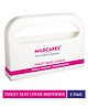 Mildcares Toilet Seat Cover Dispenser - Wall Mount Plastic Dispenser for Disposable Half Fold Toilet Seat Cover - Heavy Duty, Portable, Lightweight Holder for Commercial and Residential Use