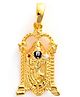 Vinayak House of Silver The Sri Balaji Silver Pendent-Golden