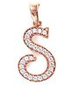 Vinayak House of Silver The Silver 'S' Pendant Rose-Gold