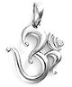 Vinayak House of Silver The Om Zirconia Silver Pendant-Silver