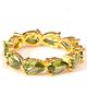 Vinayak House of Silver The Emerald Band Ring - Golden