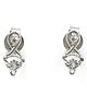 Vinayak House of Silver The Heart Spark Silver Stud Earrings-Silver
