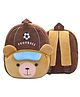 Bunie 6.6 Inches Cute Football Bear Theme Small Backpack for Kids Multicolor