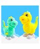Bunie Wind Up Key Operated Jumping Dinosaur Toy for Kids  Pack of 2 Random Color
