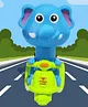 Bunie Press and Go Elephant with Scooter Toy  Multicolor