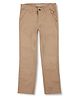 GINI & JONY Cotton Spandex Woven Full Length Solid Color Trouser - Beige
