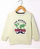 Bodycare Fleece Knit Full Sleeves Sweatshirt with Text Print - Beige