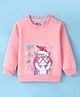 Bodycare Fleece Knit Full Sleeves Sweatshirt With Unicorn Print - Pink