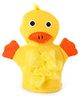 Bath Glove With Loofa Chicken Shape   - Yellow