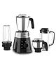 Philips Mixer Grinder, 750W, 4 Jars, Smart One-Touch Mode, 50%* Reduction in sound power, Metallic Silver and Bold Black, Large