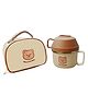 Little Surprise Box Cream & Brown Bear , Dual Handle Soup and Noodles Lunch Box with matching Cover