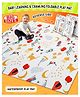 Fiddlerz Baby Playing Floor mat for Kids Anti Skid Non Slip Waterproof Indoor Outdoor Floor mat for Baby Foam Printed mat for Toddlers - White