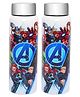 Jaypee Plus Galaxy Prime Stainless Steel Disney Marvel Avenger 3D Print Kids Water Bottle Pack of 2-Rust & Leak Proof, Fast Fridge Cooling, 720ml Each