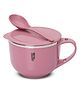 Jaypee Plus Stainless Steel Soup Bowl with Lid & Spoon Holder Souptok Maggi bowl Noodles pasta bowl Mug for kids - Pink