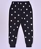 Kiwi Cotton Knit Stars Printed Lounge Pant - Black