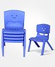 Toy Plus Kids Smiley Chair Set of 4 - Blue