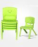Toy Plus Kids Smiley Chair Set of 4 - Green