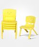 Toy Plus Kids Smiley Chair Set of 4 - Yellow