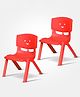 Toy Plus Kids Smiley Chair Set of 2 - Red