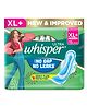 Whisper Ultra Upto No Gap No Leaks Sanitary Pads,  15 XL+ Pads, For Heavy Flow Protection