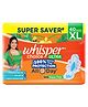 Whisper Choice Ultra Sanitary Pads for Heavy Flow Ultimate Protection & Locks Odour XL - 40 Pads