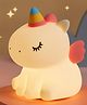 Elecart Cute Unicorn Rechargeable Touch Control Night Light, Animal Silicone Nursery Night Lamp for Kids Baby Birthday Gifts