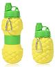 Elecart Pineapple Shaped Collapsible Silicone Water Bottle - Cute, Leak-proof, & Eco-Friendly-700ml
