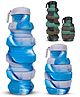 Elecart Flexible Portable Water Bottle with Flip Top BPA-Free Silicone Foldable Bottle for Travel, Hiking, Camping, Fitness & Sports- 500ml (Random Color)